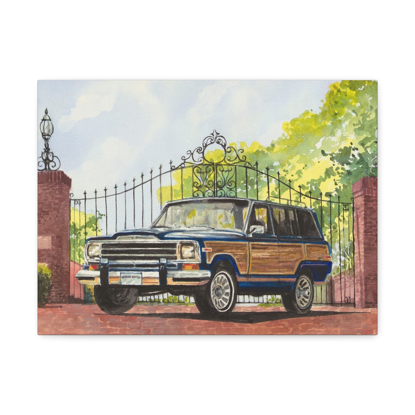 Wagoneer At the Gates Stretched Canvas Art