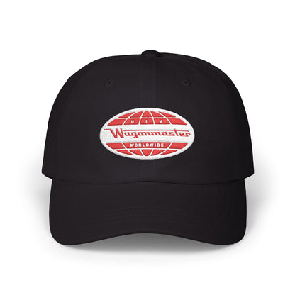 Classic White Dad Cap with Retro Logo