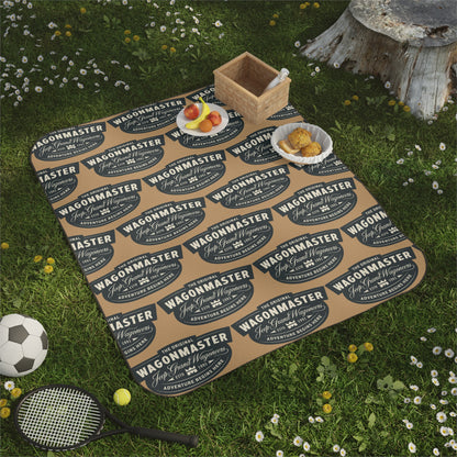 Wagonmaster Picnic Blanket — Camel Outdoor Camping & Tailgate Blanket