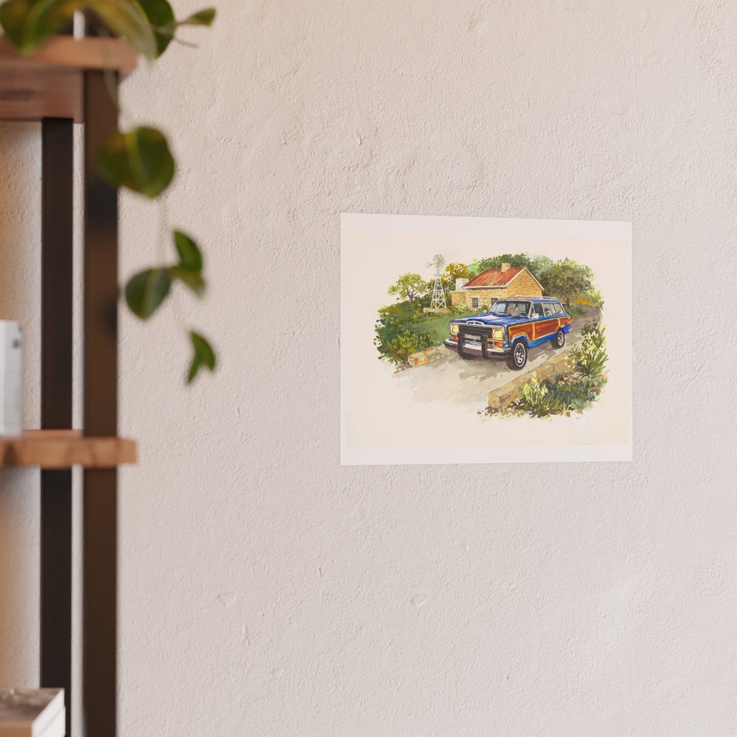 Blue Wagoneer Poster - Multiple Sizes Available