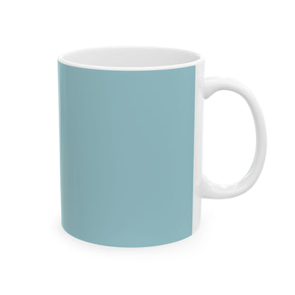 Ceramic Mug — Retro Coffee Cup (11oz/15oz) - Spinnaker Blue