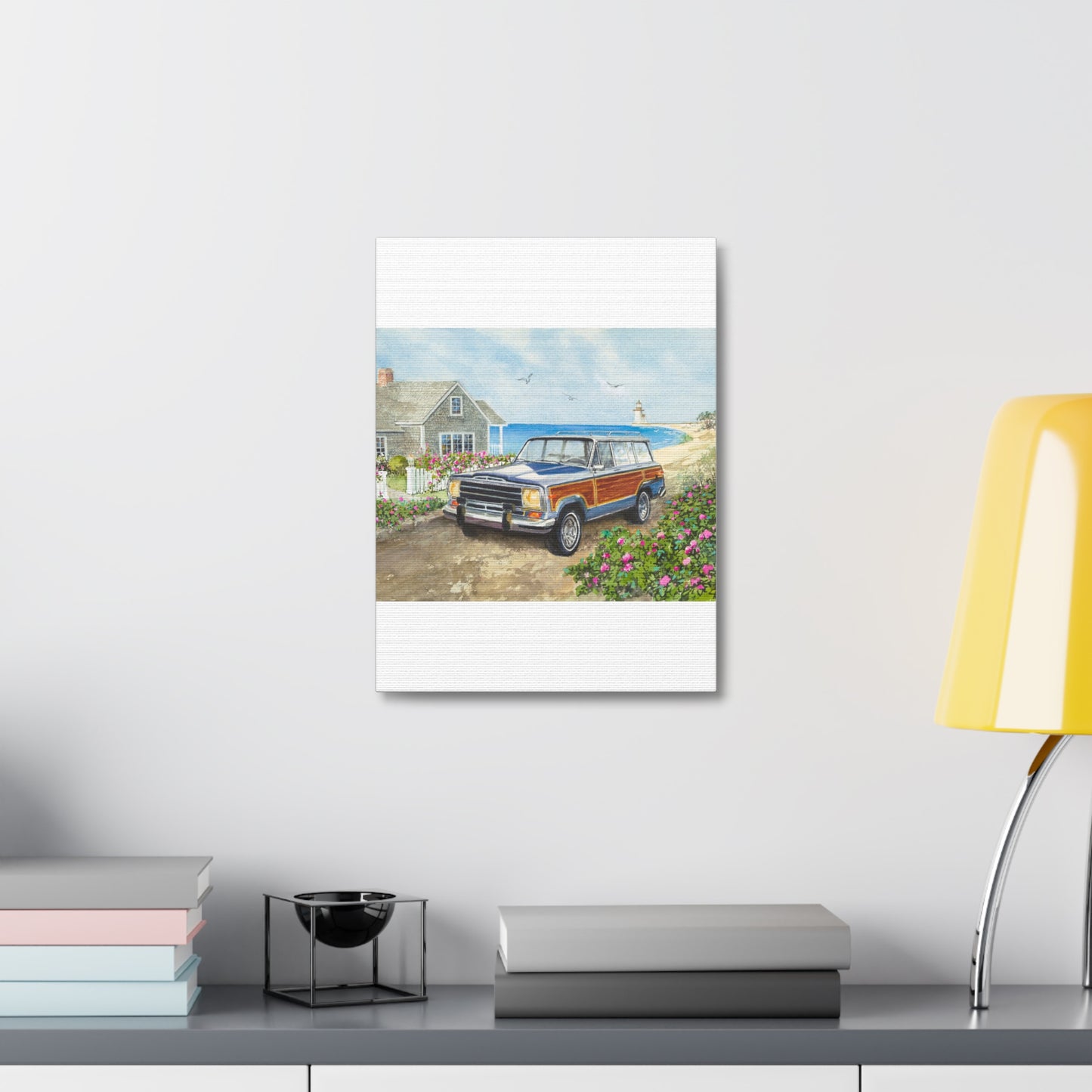 Nantucket Wagoneer Stretched Canvas Art
