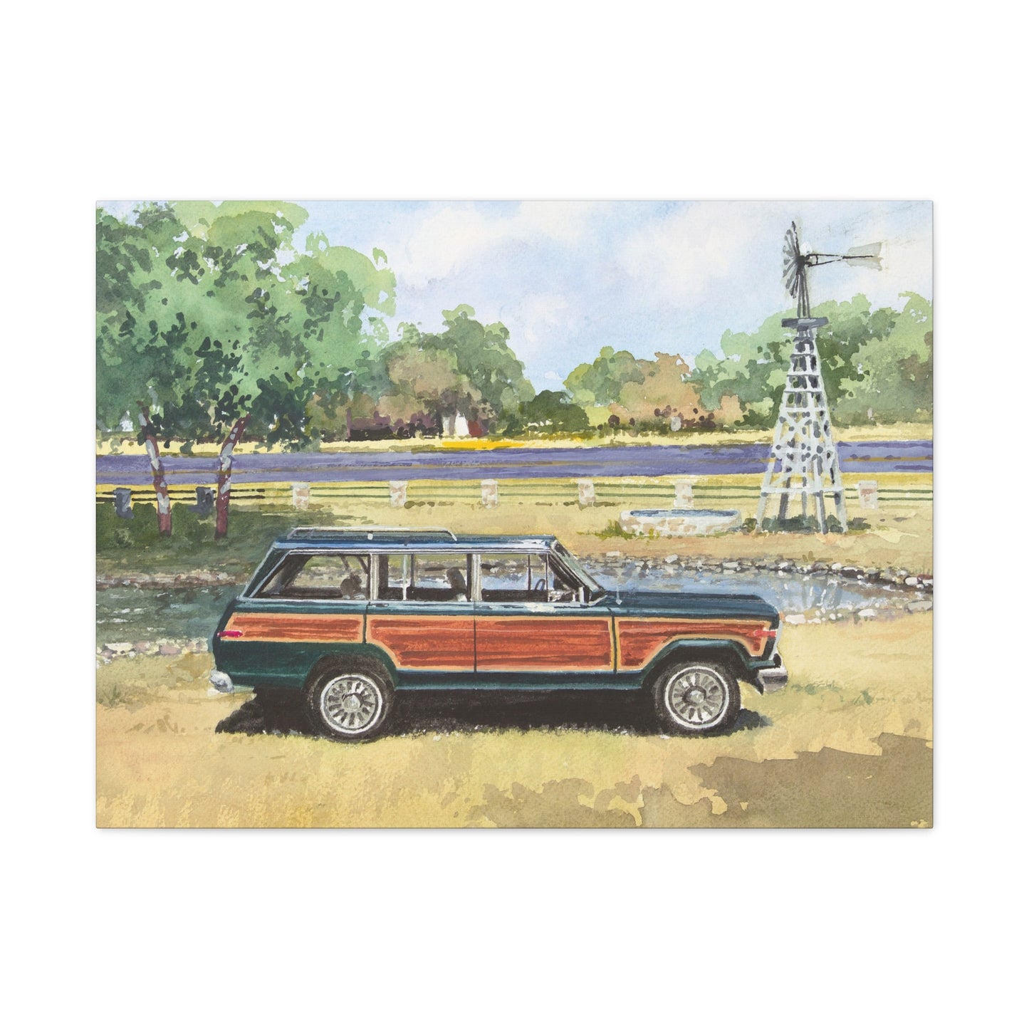 Vintage Car Canvas Art Print