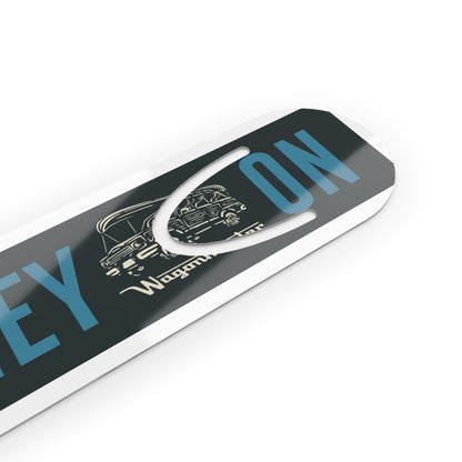 Journey On Bookmark — Metal Page Marker - Blue