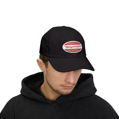 Classic White Dad Cap with Retro Logo