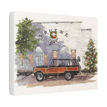 Christmas at Gruene Hall Stretched Canvas Art