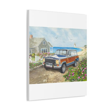 Nantucket Wagoneer Stretched Canvas Art