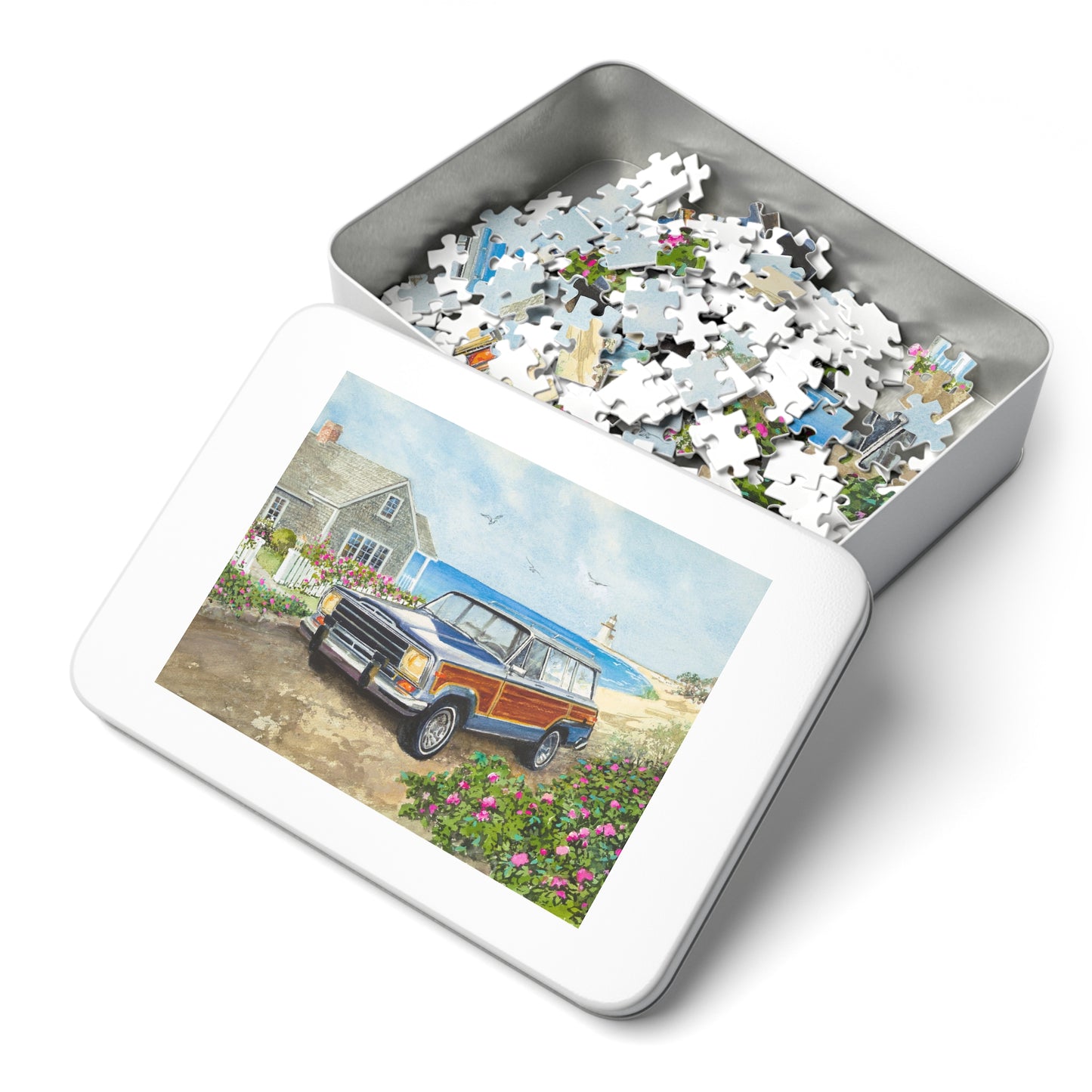 Nantucket Wagoneer Jigsaw Puzzle (with Tin)