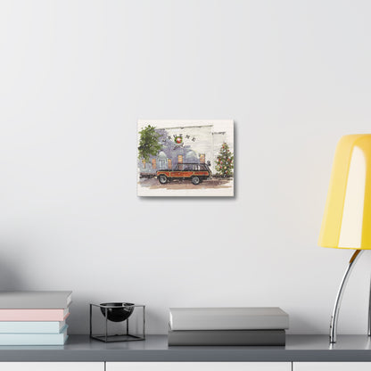 Christmas at Gruene Hall Stretched Canvas Art