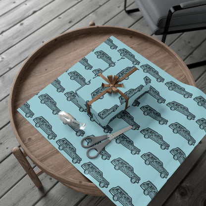 For the Journey Wrapping Paper — Spinnaker Blue