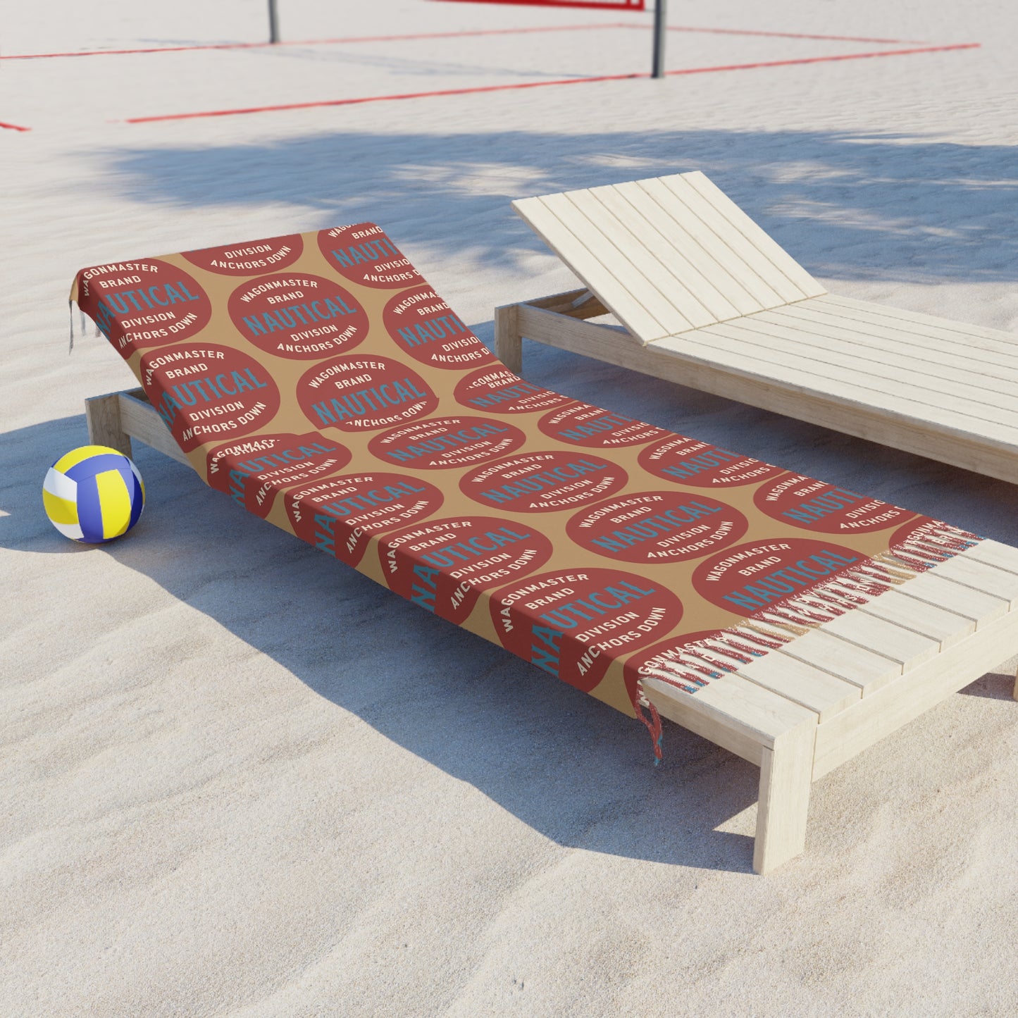 Wagonmaster Retro 'Nautical' Logo Turkish Towel