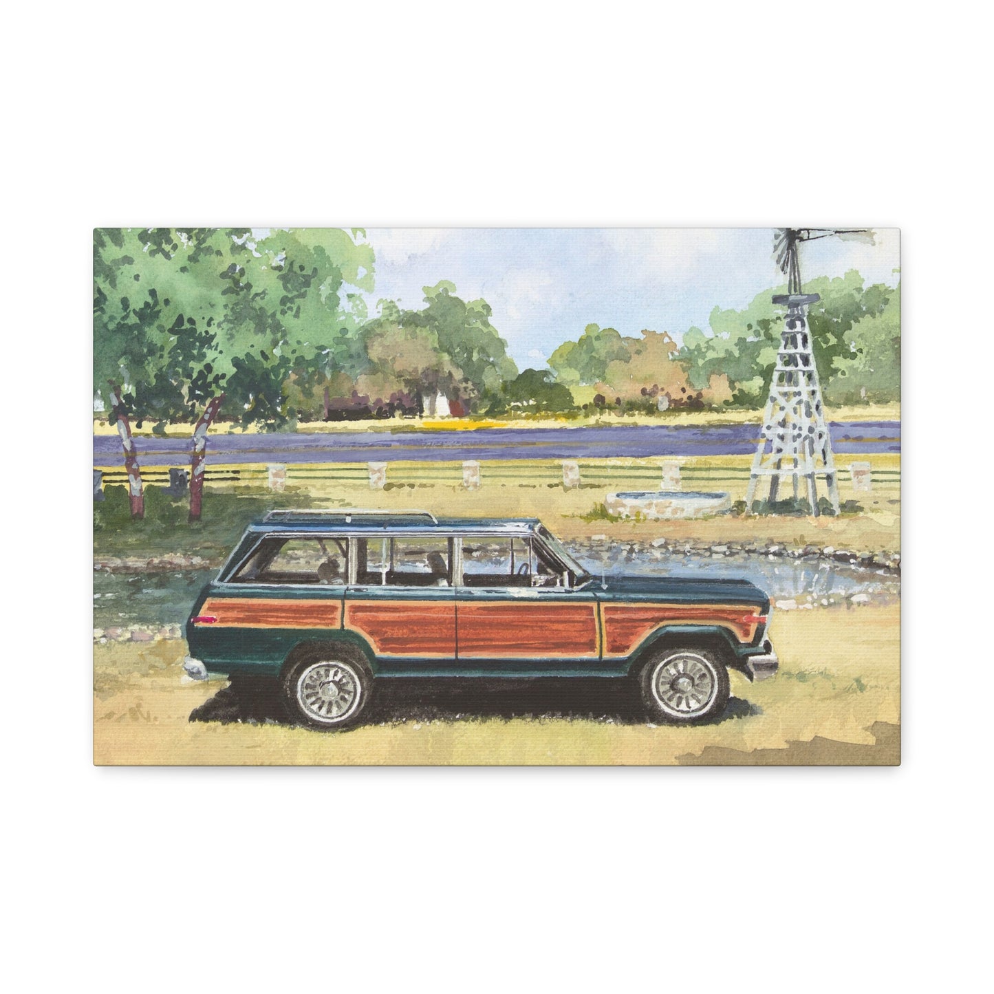 Vintage Car Canvas Art Print