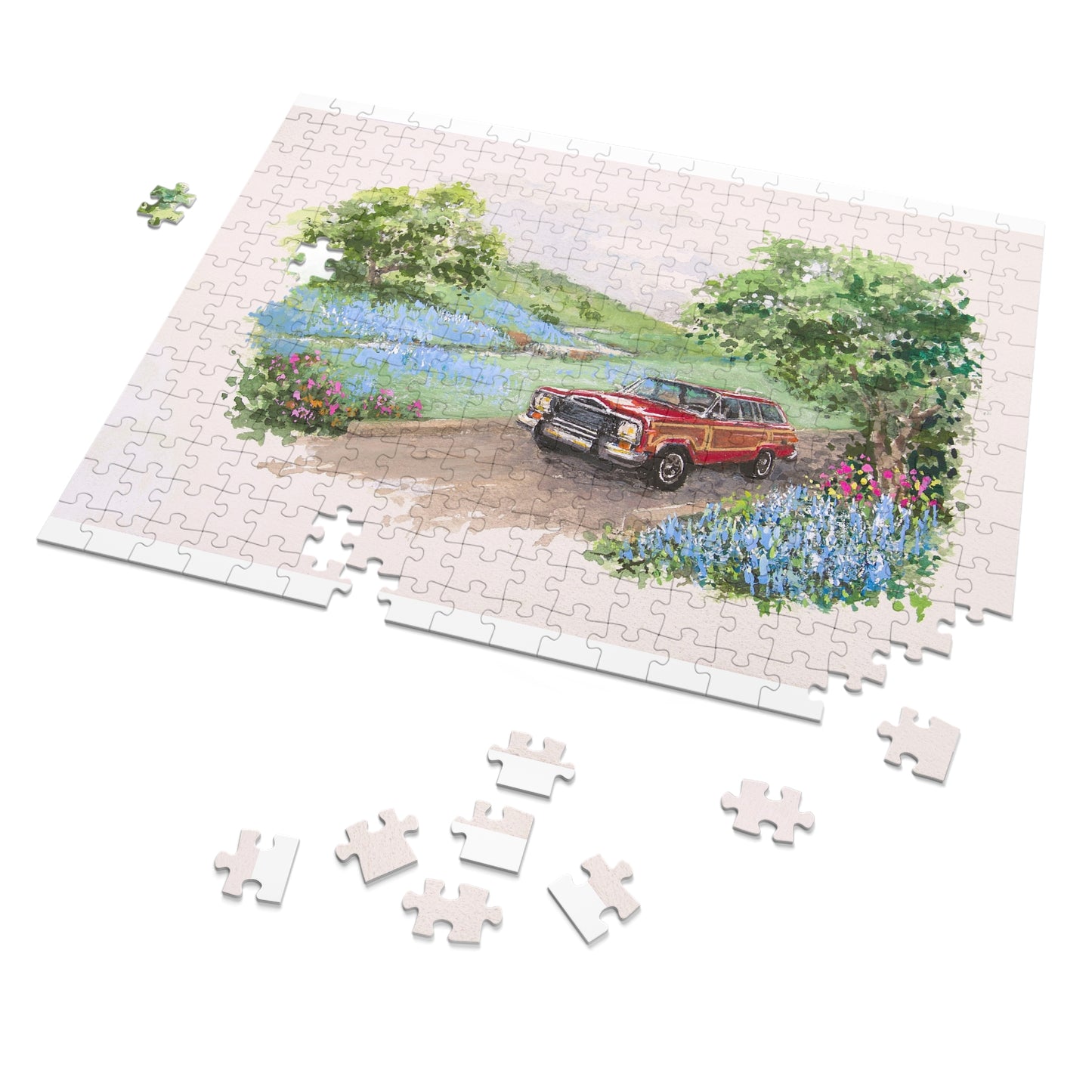 Wagoneer On The Road Jigsaw Puzzle (with Tin)