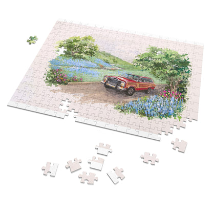Wagoneer On The Road Jigsaw Puzzle (with Tin)