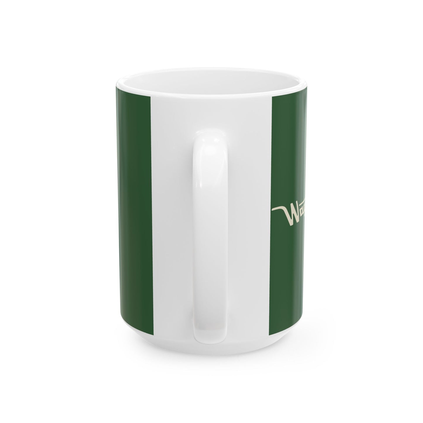 Ceramic Mug — Retro Coffee Cup (11oz/15oz) - Hunter Green