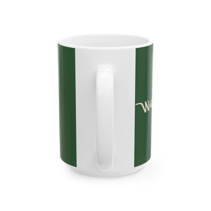 Ceramic Mug — Retro Coffee Cup (11oz/15oz) - Hunter Green