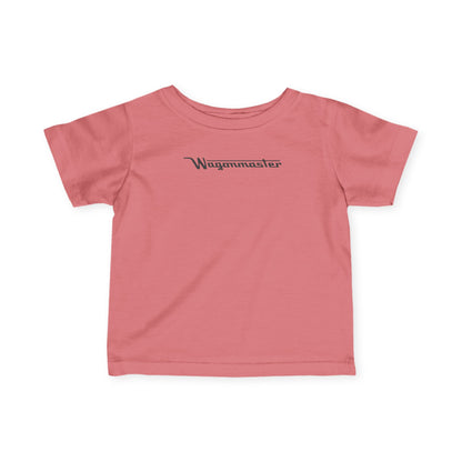 'Wagonmaster' Minimal Logo Baby Shirt - Black Lettering