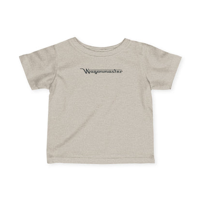 'Wagonmaster' Minimal Logo Baby Shirt - Black Lettering