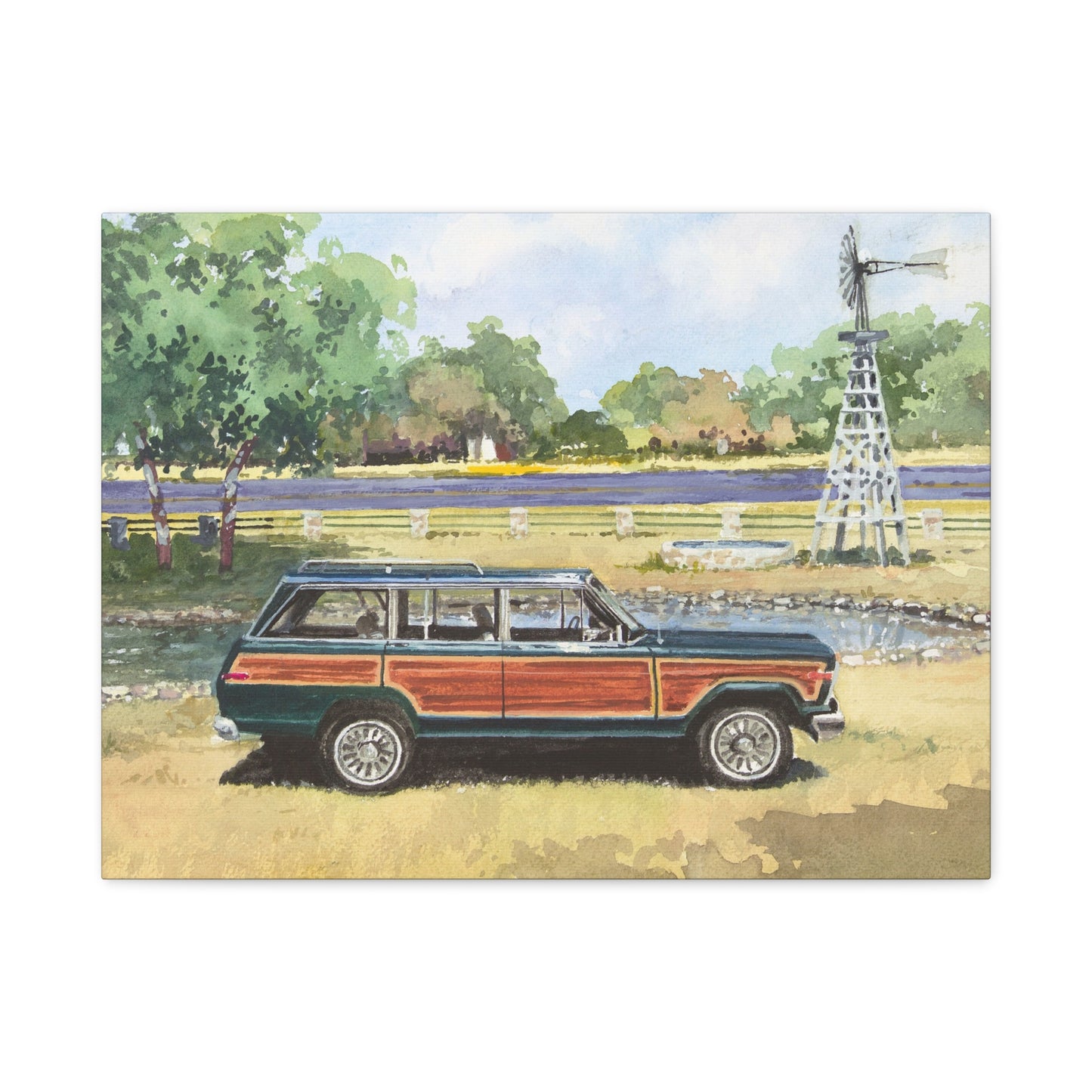 Vintage Car Canvas Art Print