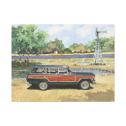 Vintage Car Canvas Art Print