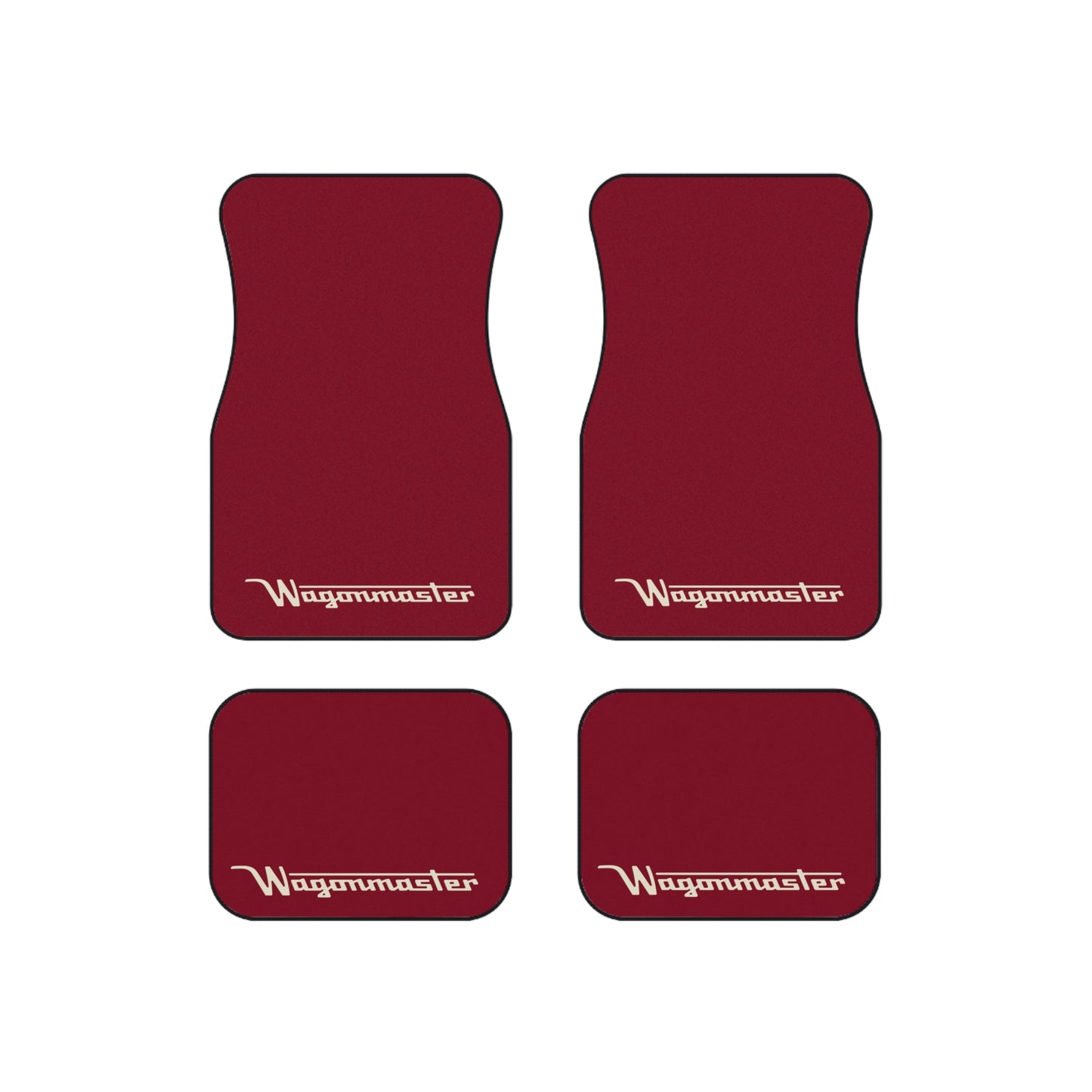 Wagonmaster Custom Fit Floor Mats - Garnet with Tan Logo