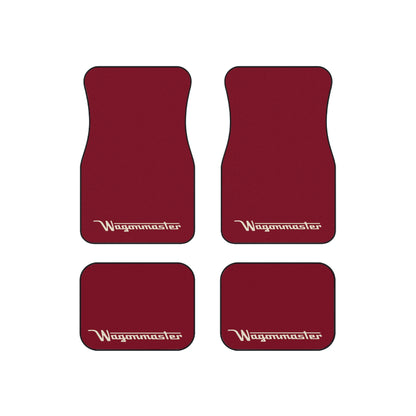 Wagonmaster Custom Fit Floor Mats - Garnet with Tan Logo