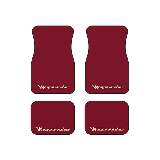Wagonmaster Custom Fit Floor Mats - Garnet with Tan Logo