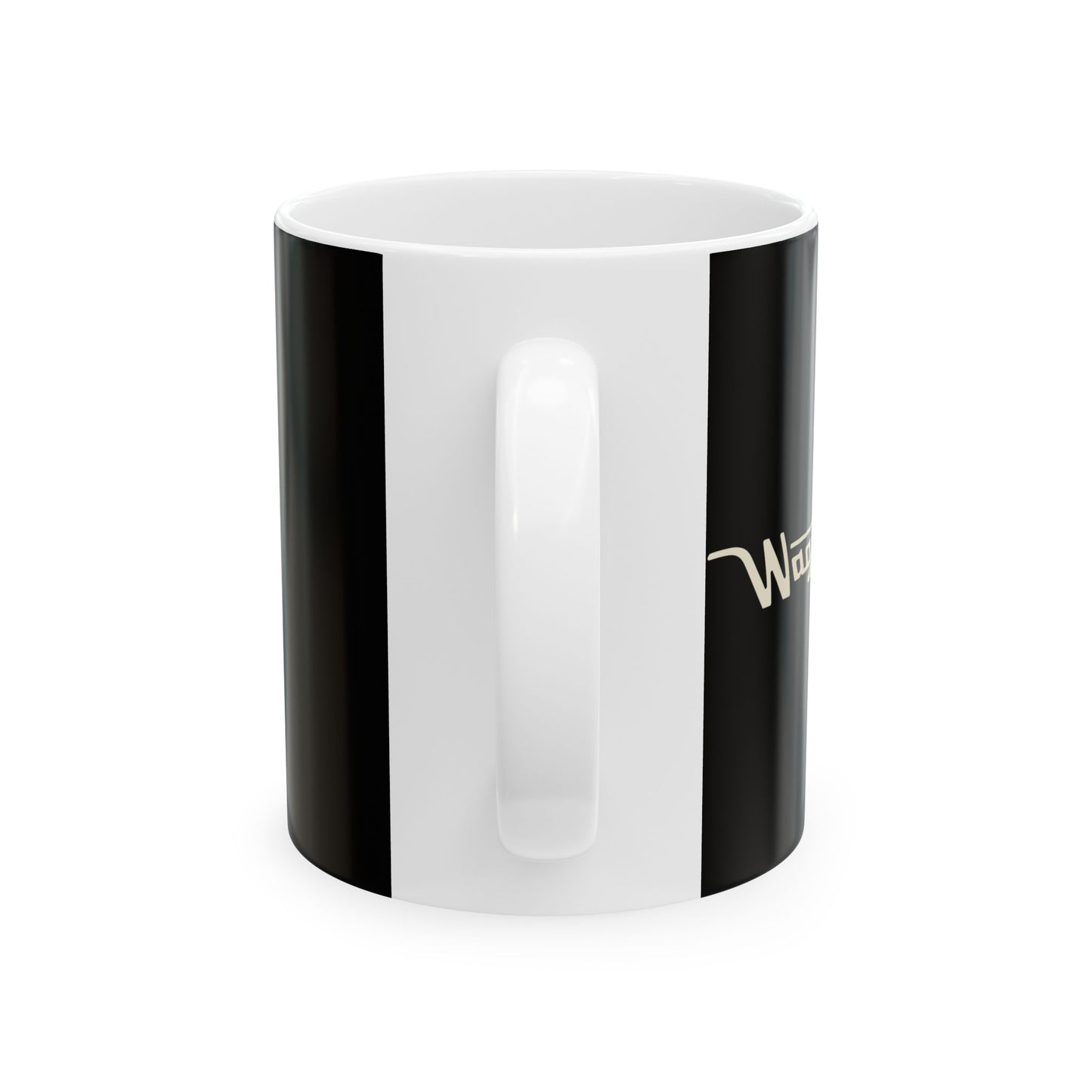 Ceramic Mug — Retro Coffee Cup (11oz/15oz) - Black