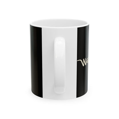 Ceramic Mug — Retro Coffee Cup (11oz/15oz) - Black