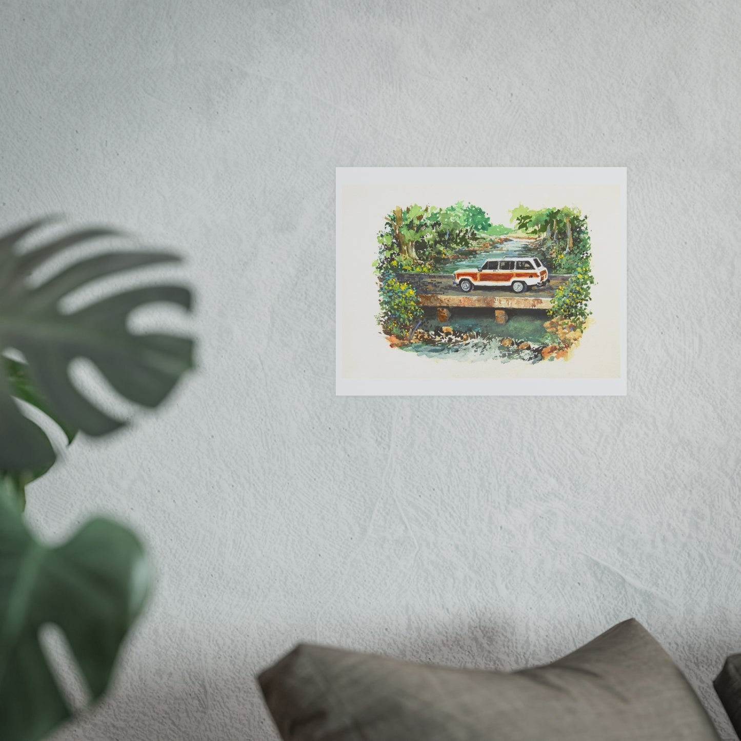 White Wagoneer Poster - Multiple Sizes Available