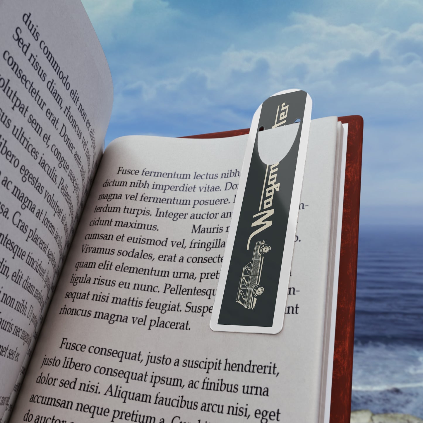 Wagoneer Jeep Bookmark — Metal Page Marker - Black