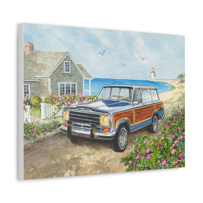 Nantucket Wagoneer Stretched Canvas Art