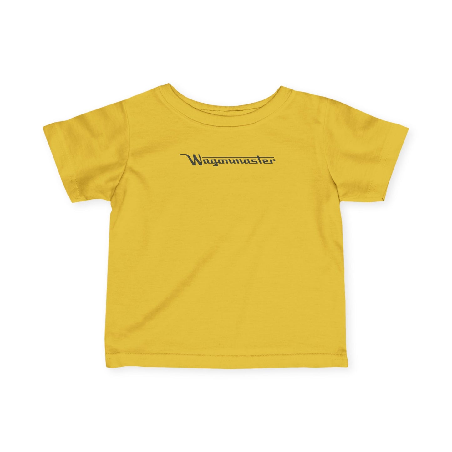 'Wagonmaster' Minimal Logo Baby Shirt - Black Lettering