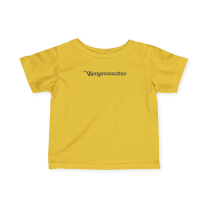 'Wagonmaster' Minimal Logo Baby Shirt - Black Lettering