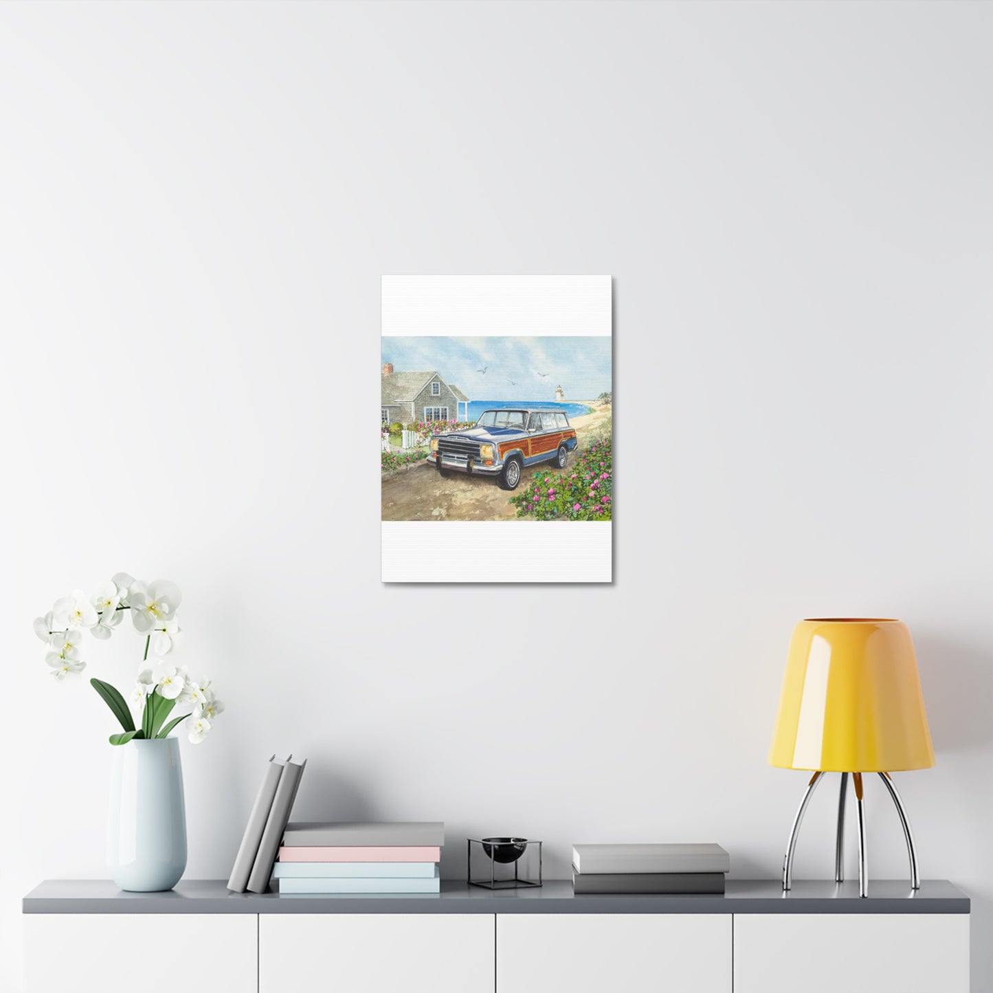 Nantucket Wagoneer Stretched Canvas Art