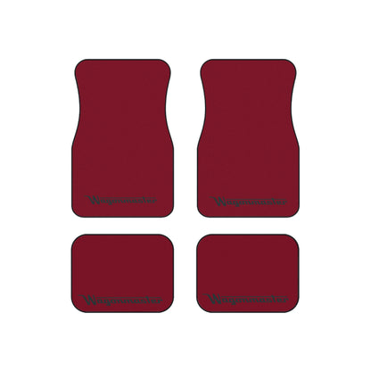 Wagonmaster Custom Fit Floor Mats - Burgundy w/ Black Logo