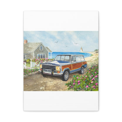 Nantucket Wagoneer Stretched Canvas Art
