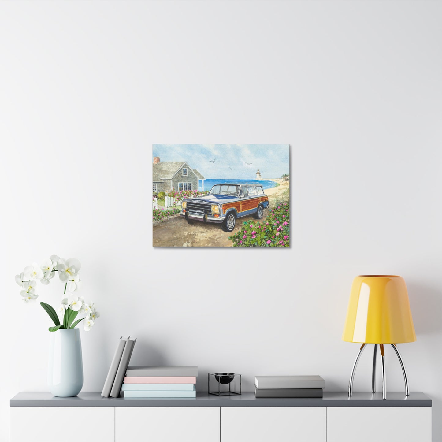 Nantucket Wagoneer Stretched Canvas Art