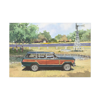 Vintage Car Canvas Art Print