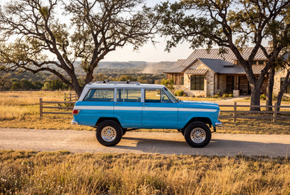 1966 JEEP WAGONEER — CUSTOM BUILT "BEACH RIG" - SKY BLUE OVER WHITE #2101