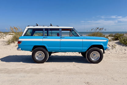 1966 JEEP WAGONEER — CUSTOM BUILT "BEACH RIG" - SKY BLUE OVER WHITE #2101