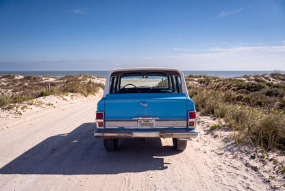 1966 JEEP WAGONEER — CUSTOM BUILT "BEACH RIG" - SKY BLUE OVER WHITE #2101