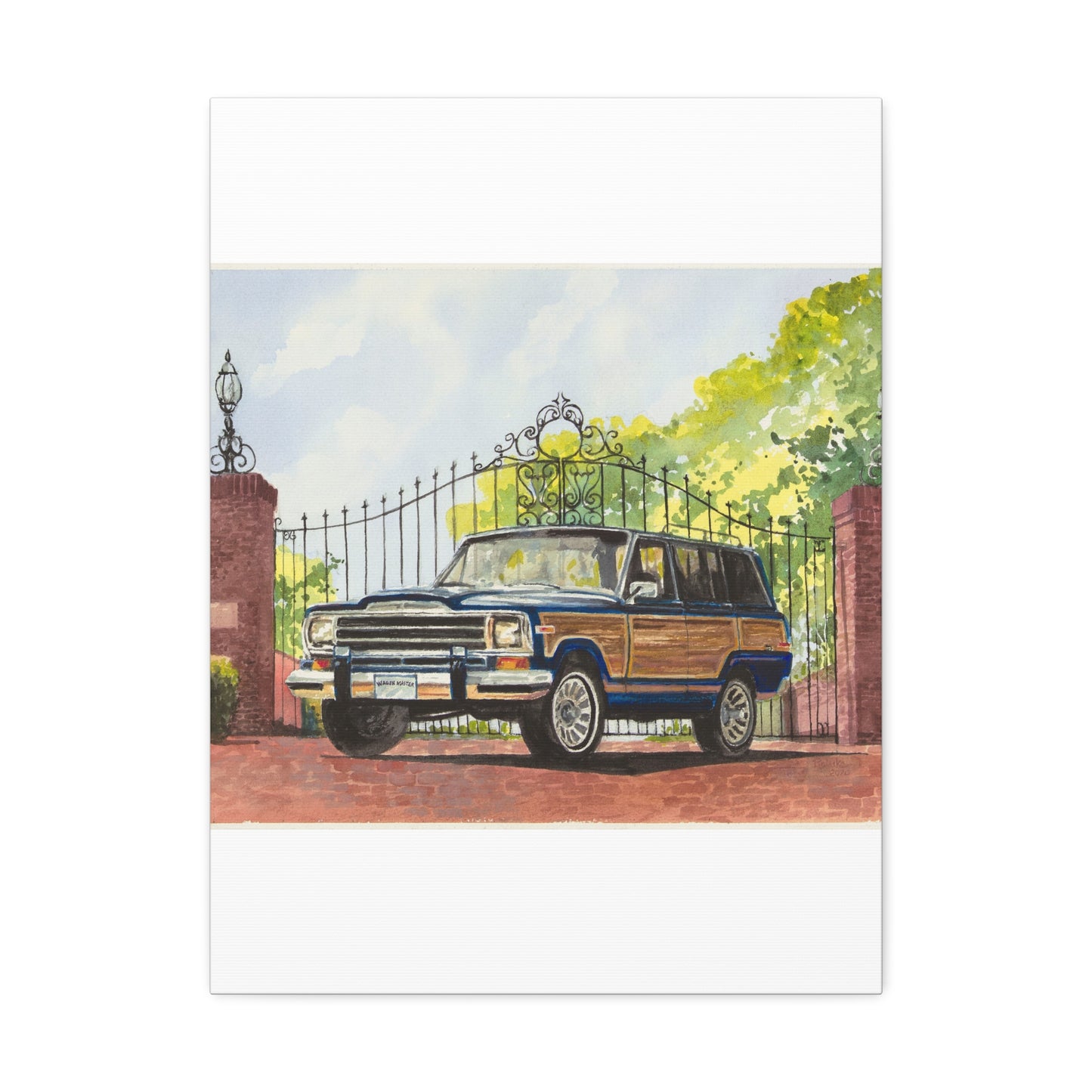 Wagoneer At the Gates Stretched Canvas Art