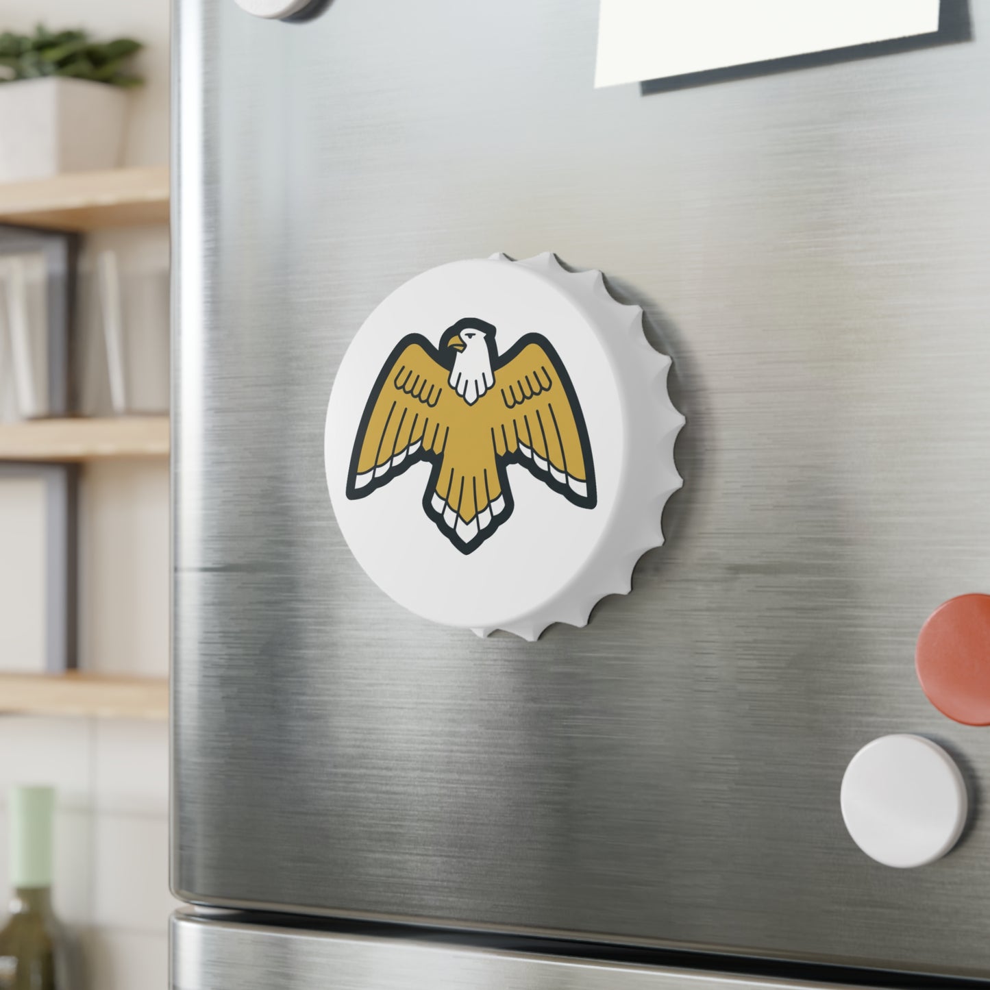 Golden Eagle Bottle Opener - White