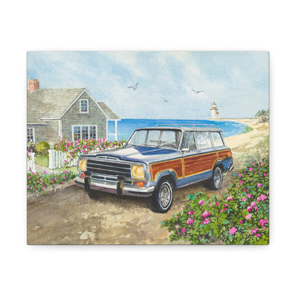 Nantucket Wagoneer Stretched Canvas Art