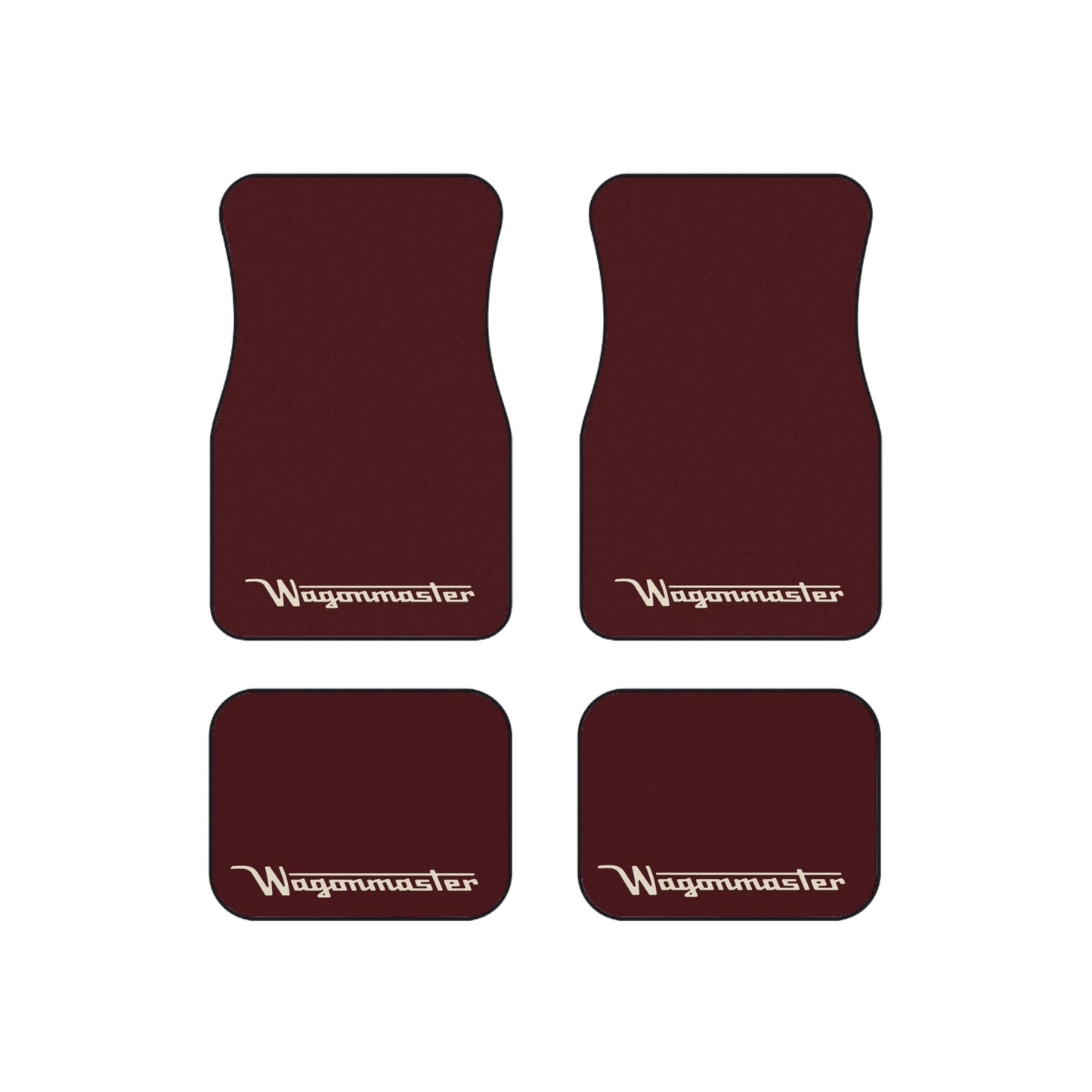 Wagonmaster Custom Fit Floor Mats - Cordovan with Tan Logo