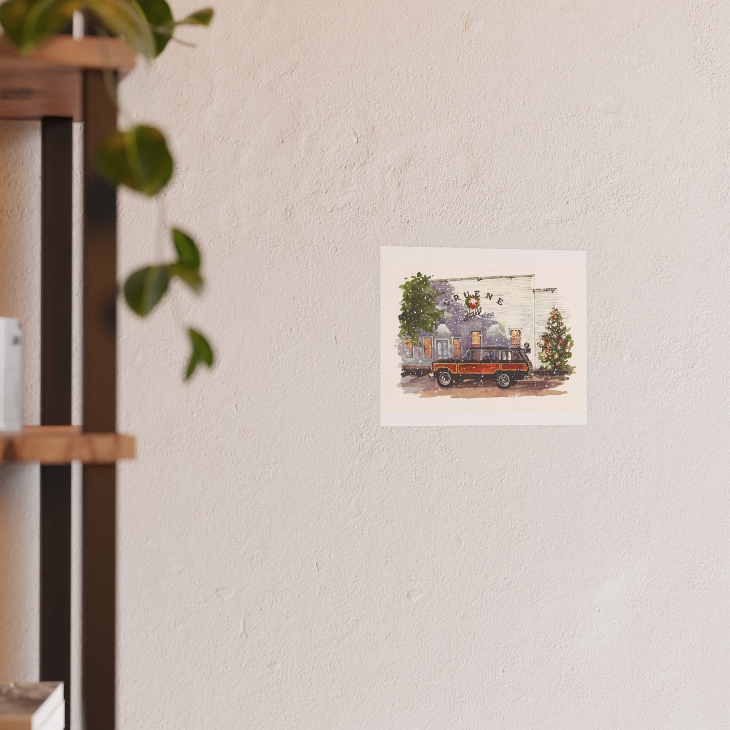 Christmas at Gruene Halle Wagoneer Poster - Multiple Sizes Available