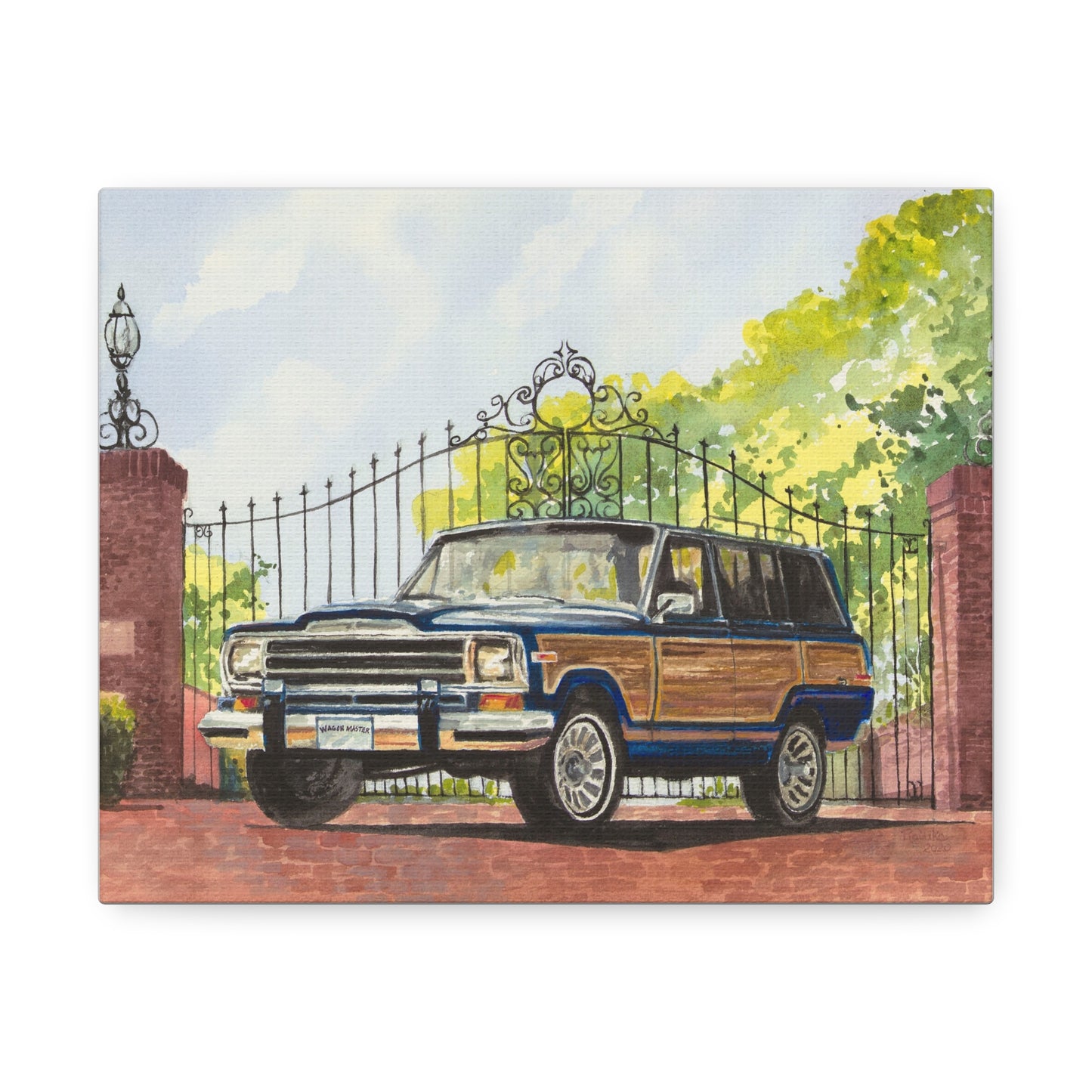 Wagoneer At the Gates Stretched Canvas Art