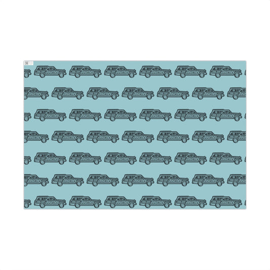 For the Journey Wrapping Paper — Spinnaker Blue