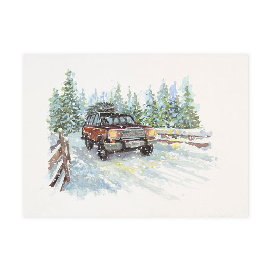Holiday Postcard Bundles (envelopes included) - Tree Delivery Wagoneer